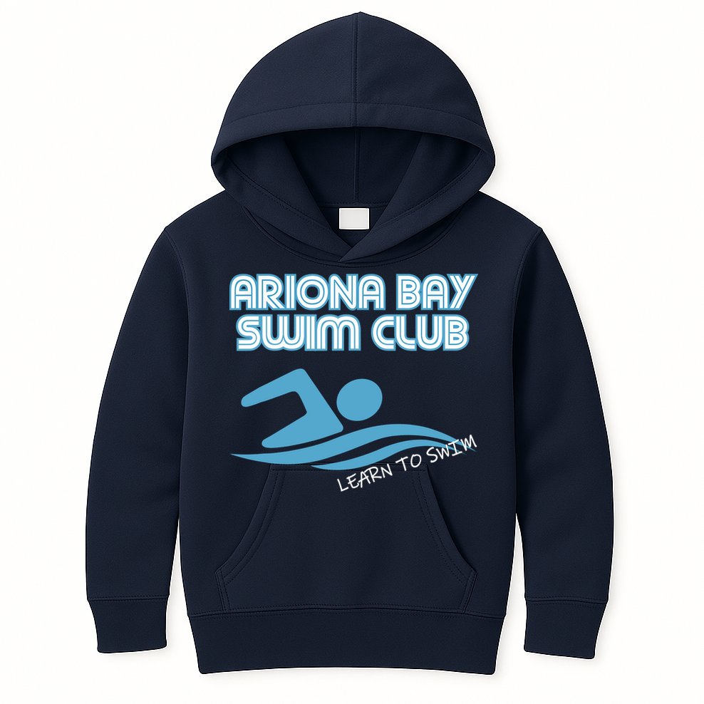 Arizona Bay Swim Club Learn To Swim Team Kids Hoodie