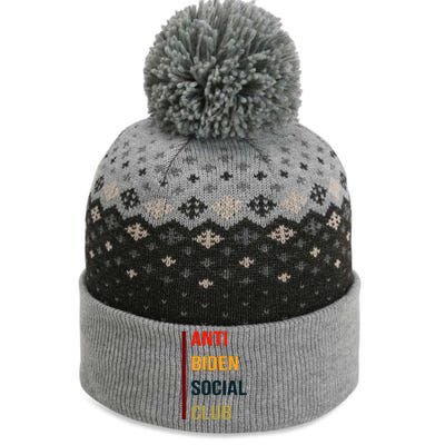 Anti Biden Social Club Pocket Logo The Baniff Cuffed Pom Beanie