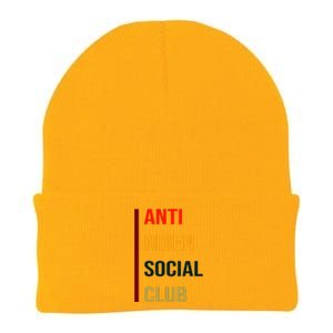 Anti Biden Social Club Pocket Logo Knit Cap Winter Beanie