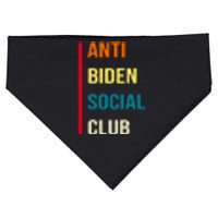 Anti Biden Social Club Pocket Logo USA-Made Doggie Bandana