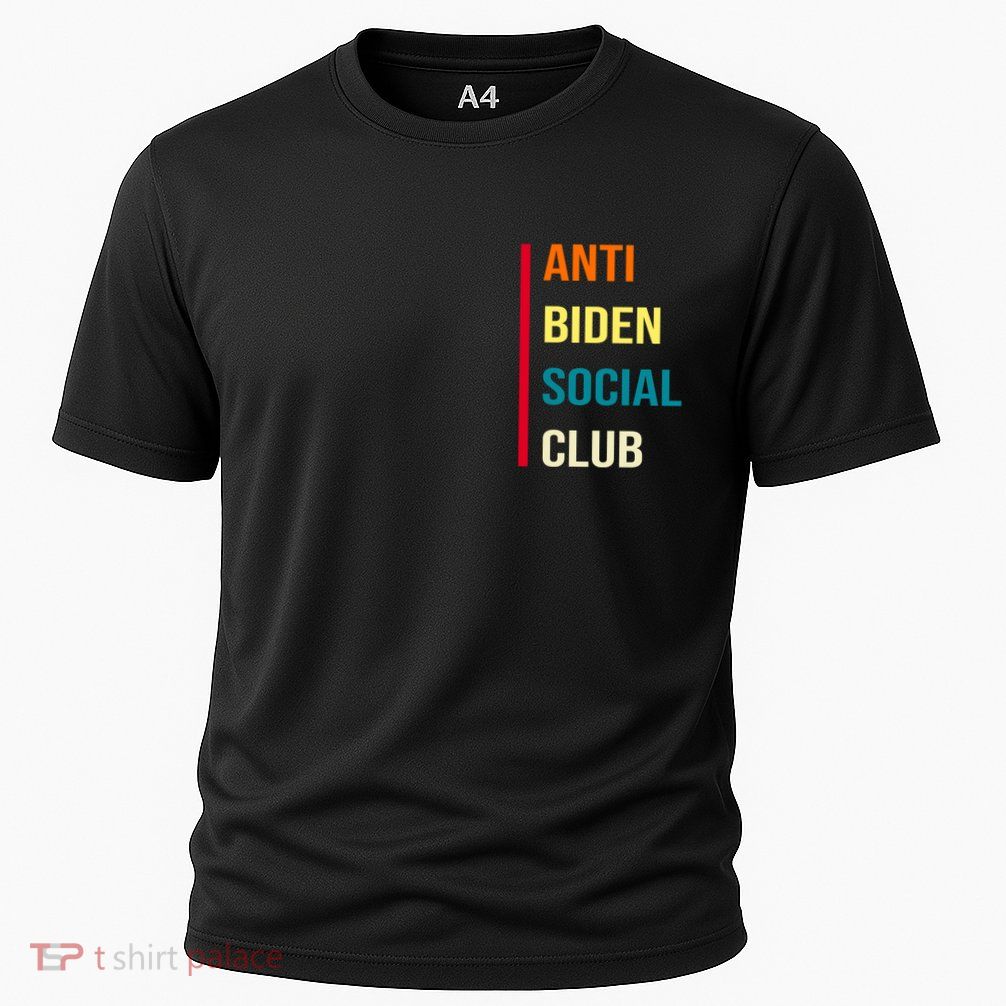 Anti Biden Social Club Pocket Logo Cooling Performance Crew T-Shirt