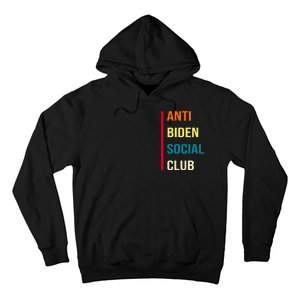 Anti Biden Social Club Pocket Logo Hoodie