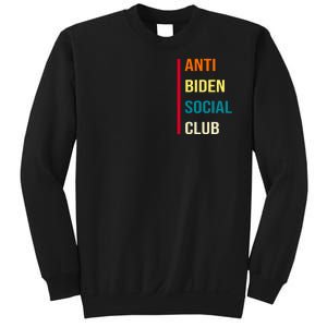 Anti Biden Social Club Pocket Logo Sweatshirt