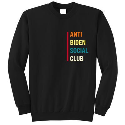 Anti Biden Social Club Pocket Logo Sweatshirt