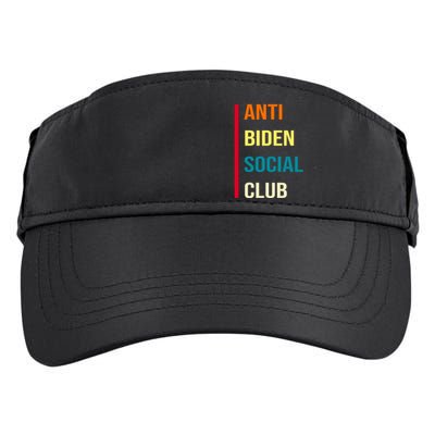 Anti Biden Social Club Pocket Logo Adult Drive Performance Visor