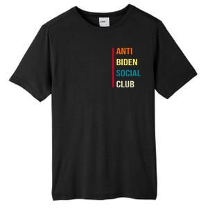 Anti Biden Social Club Pocket Logo Tall Fusion ChromaSoft Performance T-Shirt