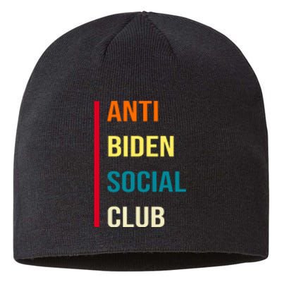 Anti Biden Social Club Pocket Logo Sustainable Beanie