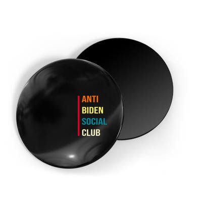 Anti Biden Social Club Pocket Logo Magnet