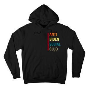 Anti Biden Social Club Pocket Logo Tall Hoodie