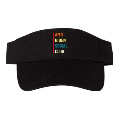 Anti Biden Social Club Pocket Logo Valucap Bio-Washed Visor