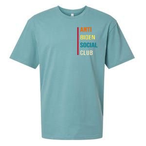 Anti Biden Social Club Pocket Logo Sueded Cloud Jersey T-Shirt