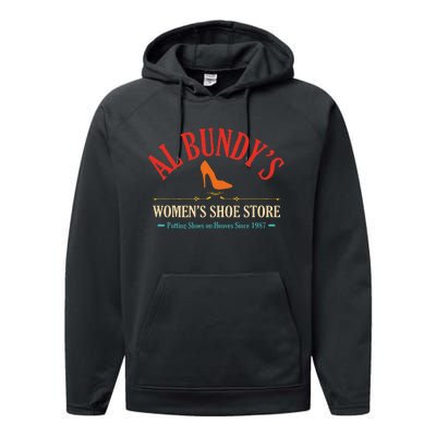 Al BundyS Shoe Store Putting Shoes Vintage Performance Fleece Hoodie