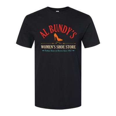 Al BundyS Shoe Store Putting Shoes Vintage Softstyle® CVC T-Shirt