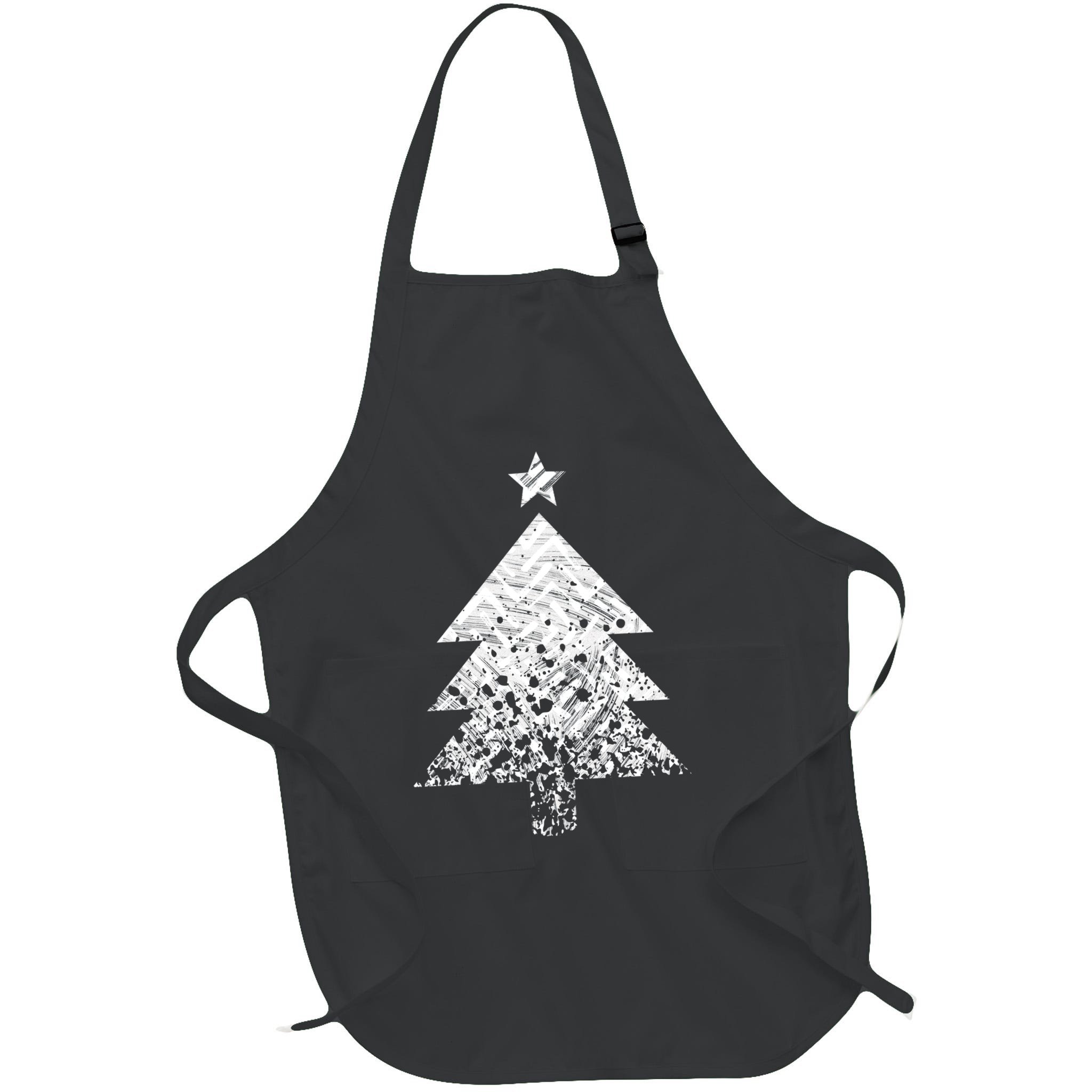 Abstract Big Christmas Tree Apron