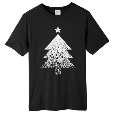 Abstract Big Christmas Tree Tall Fusion ChromaSoft Performance T-Shirt