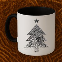 Abstract Big Christmas Tree Mug