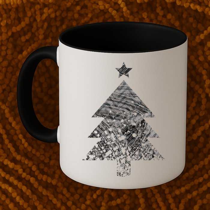Abstract Big Christmas Tree Mug
