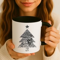 Abstract Big Christmas Tree Mug