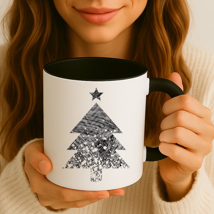 Abstract Big Christmas Tree Mug