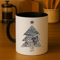 Abstract Big Christmas Tree Mug