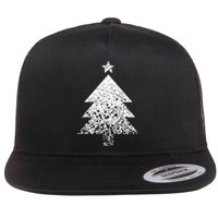 Abstract Big Christmas Tree Flatbill Hat