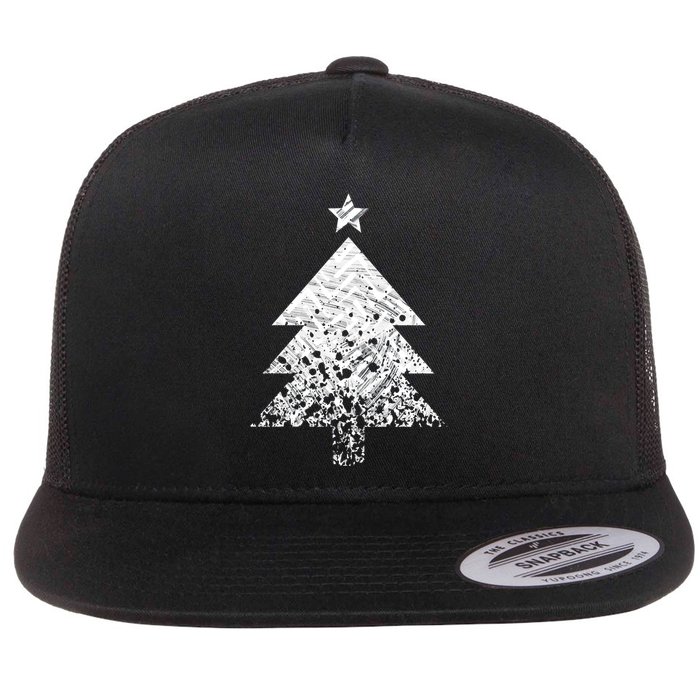 Abstract Big Christmas Tree Flatbill Hat
