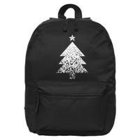 Abstract Big Christmas Tree 16 in Basic Backpack