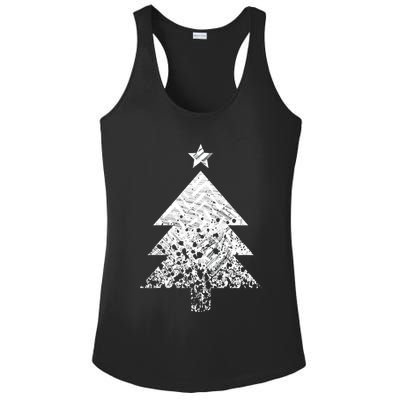 Abstract Big Christmas Tree Ladies PosiCharge Competitor Racerback Tank