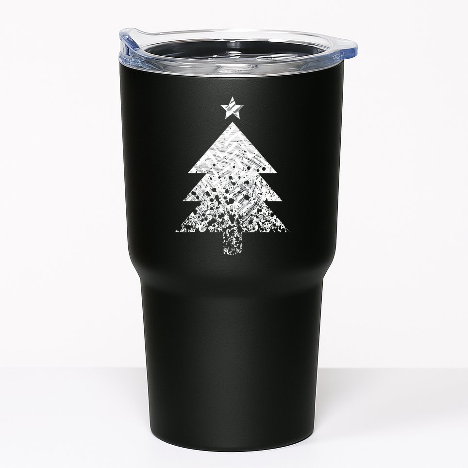 Abstract Big Christmas Tree Tumbler