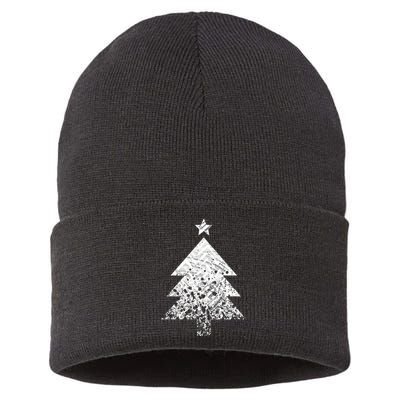 Abstract Big Christmas Tree Sustainable Knit Beanie