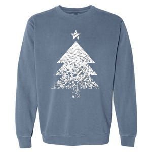 Abstract Big Christmas Tree Garment-Dyed Sweatshirt