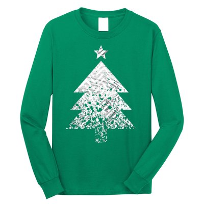 Abstract Big Christmas Tree Long Sleeve Shirt