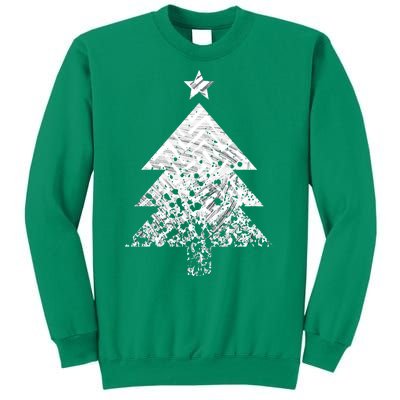 Abstract Big Christmas Tree Sweatshirt