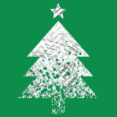 Abstract Big Christmas Tree T-Shirt