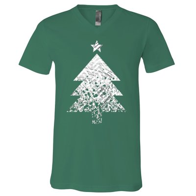 Abstract Big Christmas Tree V-Neck T-Shirt