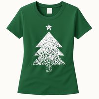 Abstract Big Christmas Tree Womens T-Shirt