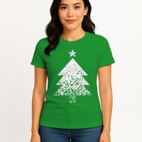 Abstract Big Christmas Tree Womens T-Shirt