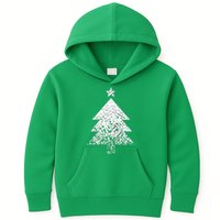 Abstract Big Christmas Tree Kids Hoodie