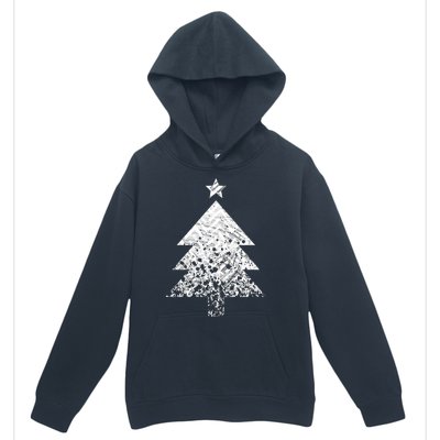 Abstract Big Christmas Tree Urban Pullover Hoodie