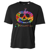 Abstract Halloween Pumpkin Cooling Performance Crew T-Shirt