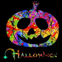 Abstract Halloween Pumpkin Cooling Performance Crew T-Shirt