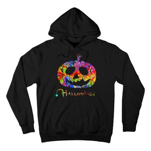 Abstract Halloween Pumpkin Hoodie