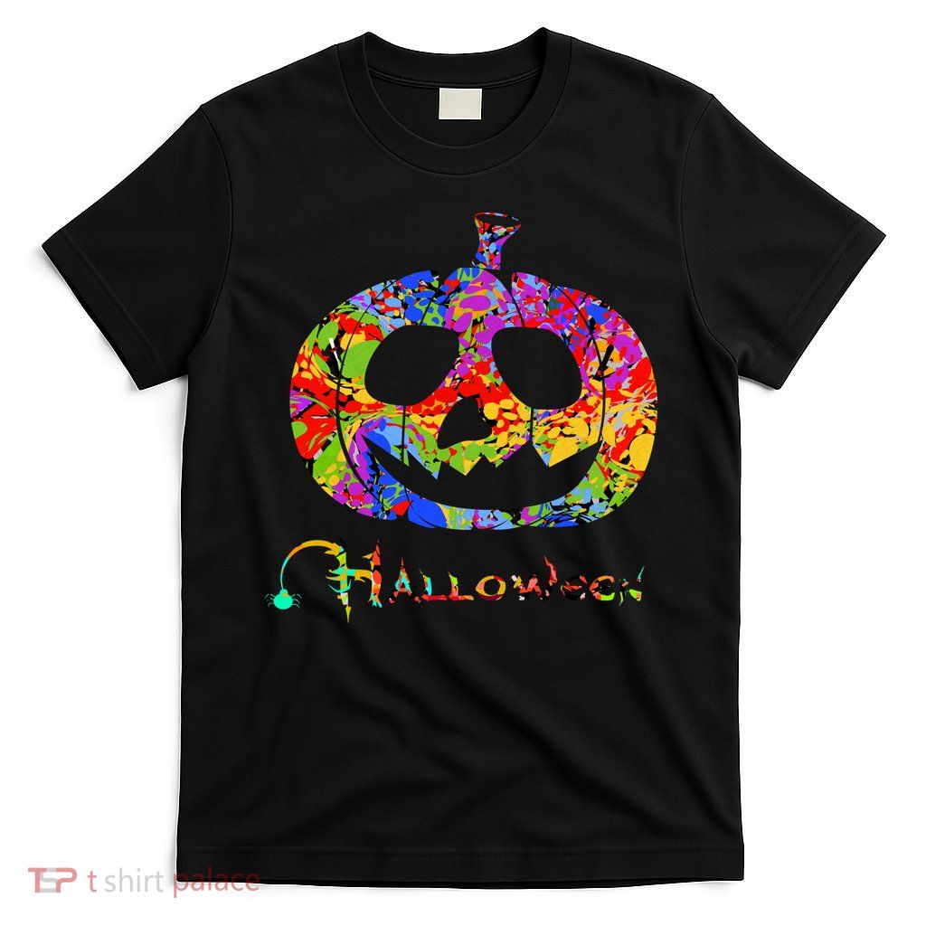 Abstract Halloween Pumpkin T-Shirt