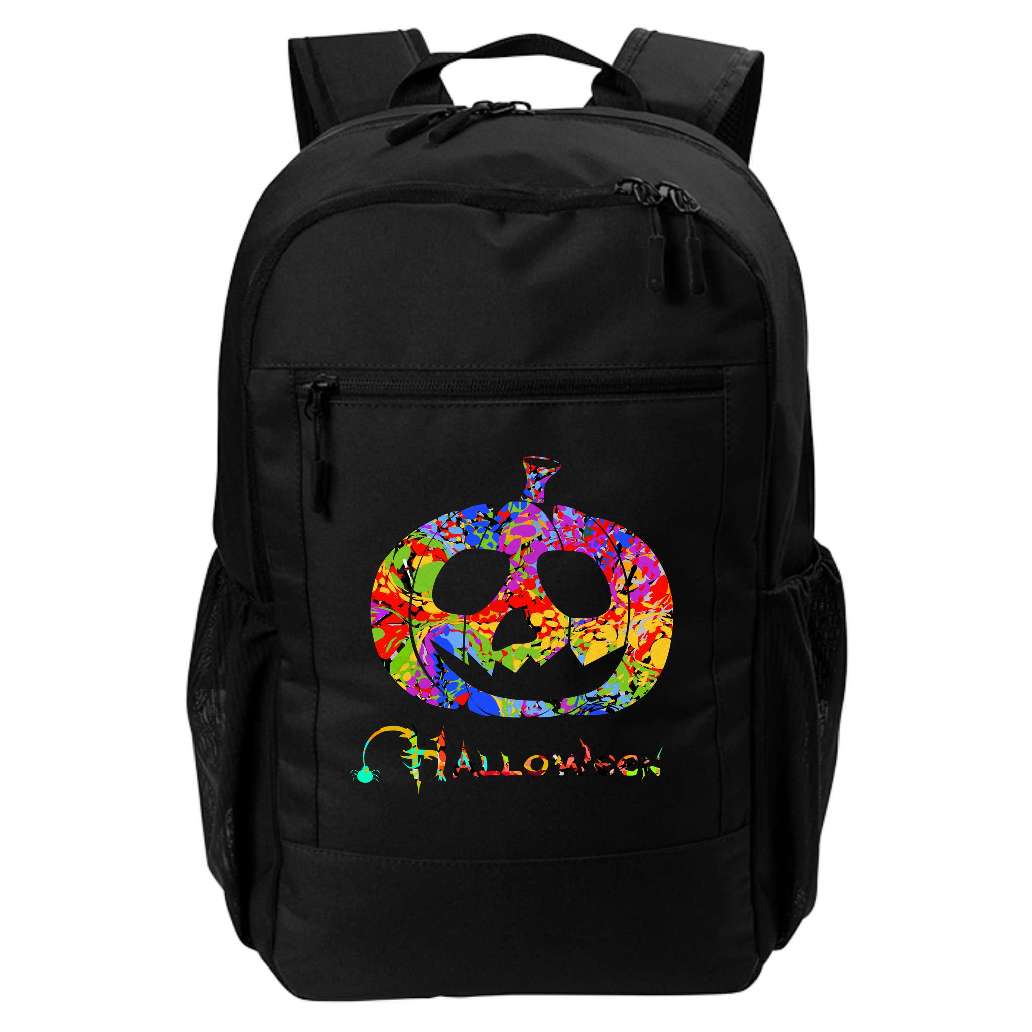 Abstract Halloween Pumpkin Backpack