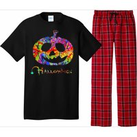 Abstract Halloween Pumpkin Pajama Set