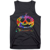 Abstract Halloween Pumpkin Tank Top