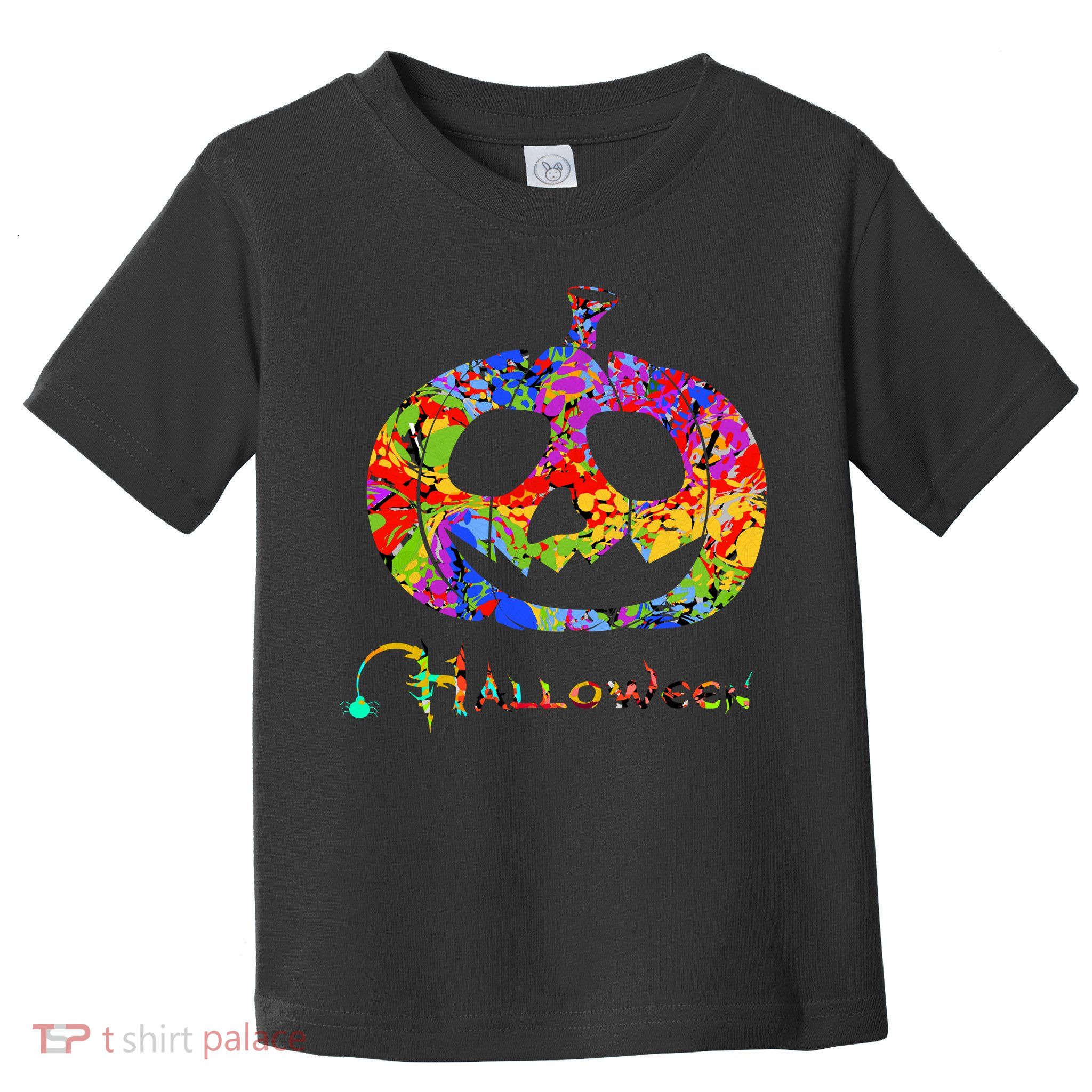 Abstract Halloween Pumpkin Toddler T-Shirt