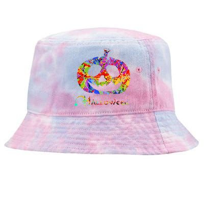 Abstract Halloween Pumpkin Tie-Dyed Bucket Hat