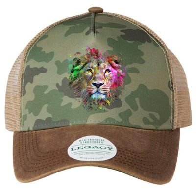 Abstract Lion Legacy Tie Dye Trucker Hat