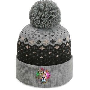 Abstract Lion The Baniff Cuffed Pom Beanie